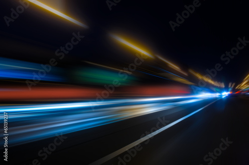 high-speed movement at night © Yuri Bizgaimer