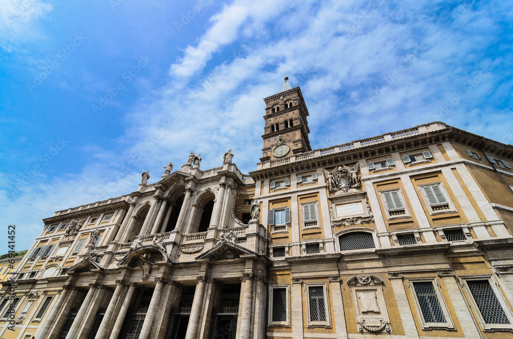The Front of Santa Maria Maggiore. Rome