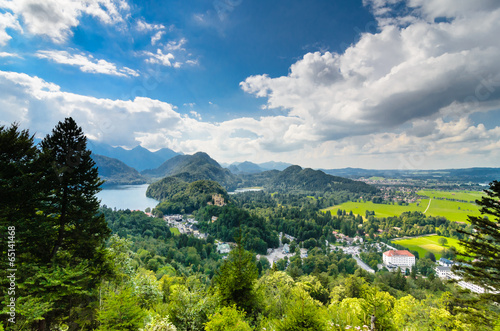 A typical view of Allgau. Bayern Landscape.