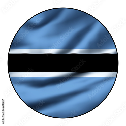 Free Download Illustration of a waving flag in a round circle - Botswana - GFXLoad
