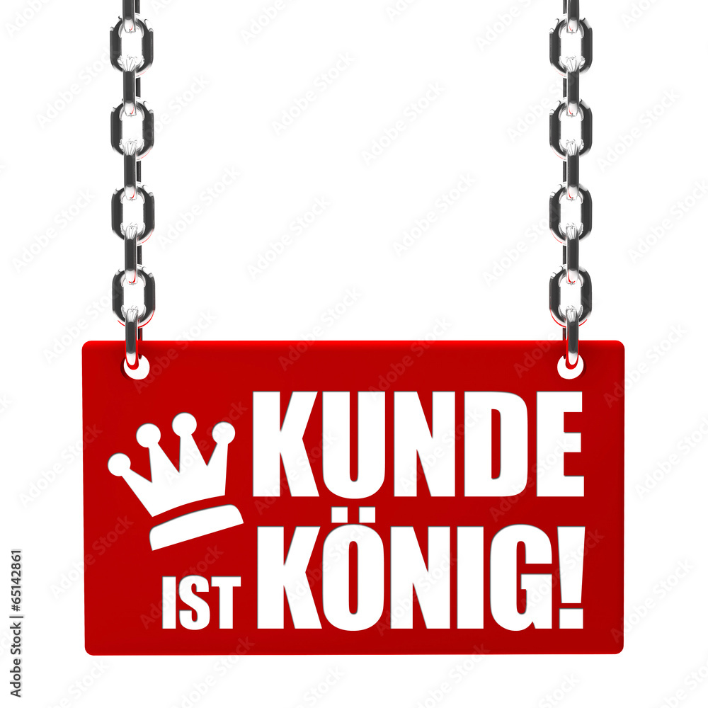Kunde ist König! Button, Icon