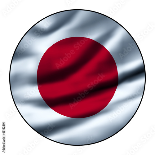 Illustration of a waving flag in a round circle - Japan Free Download Illustration of a waving flag in a round circle - Japan - GFXLoad