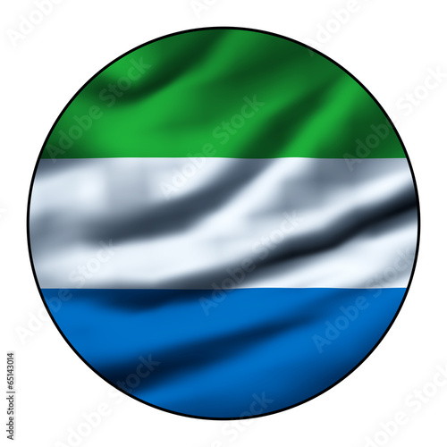 Free Download Illustration of a waving flag in a round circle - Sierra Leone - GFXLoad