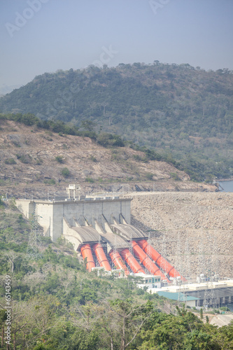 Akosombo Hydroelectric Power Station on the Volta River in Ghana photo