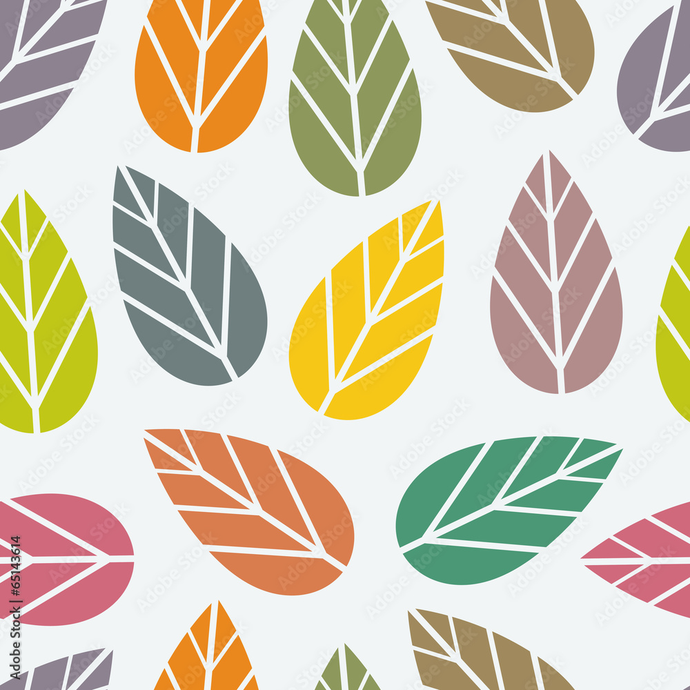 Obraz premium Seamless leaf texture