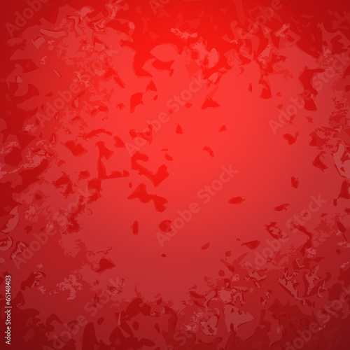 Abstract red paper background with bright center spotlight