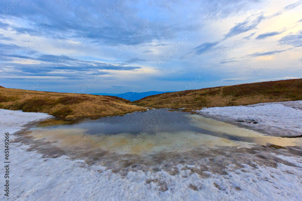 Nice evening scene in Carpathians Nice evening scene in Carpathians