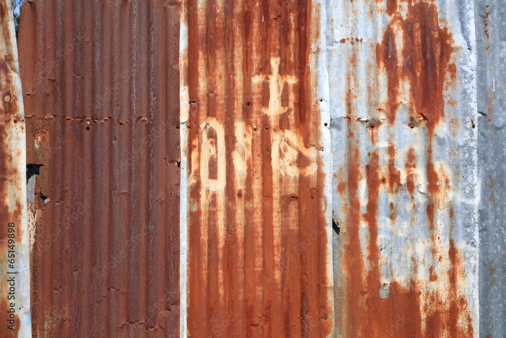 Grunge Rusty galvanized iron plate Grunge Rusty galvanized iron plate