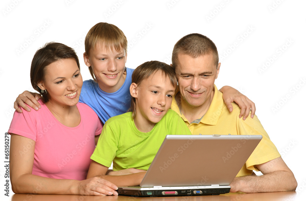 Parents helping boys with homework Parents helping boys with homework