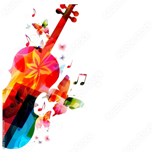 Colorful music background