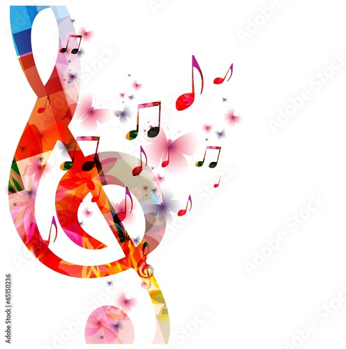 Colorful music background