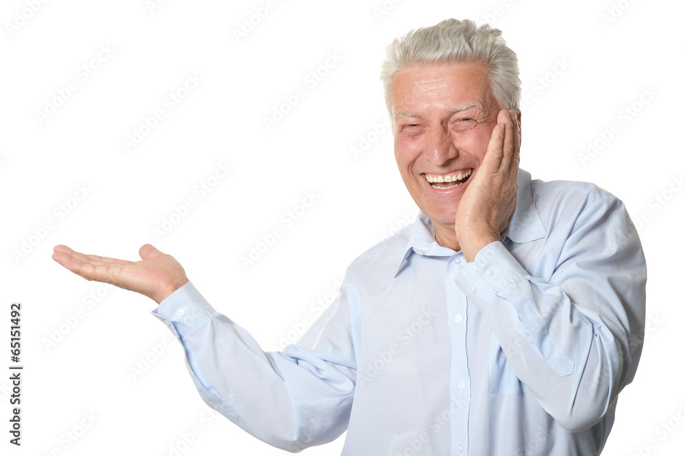 Senior man isolated Senior man isolated