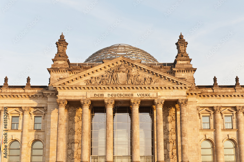 The Bundestag at Berlin, Germany