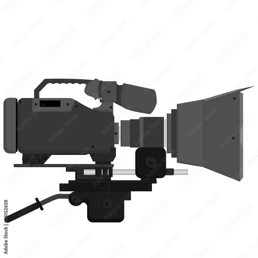 Studio Camera Icons Isolated On White Background Studio Camera Icons Isolated On White Background