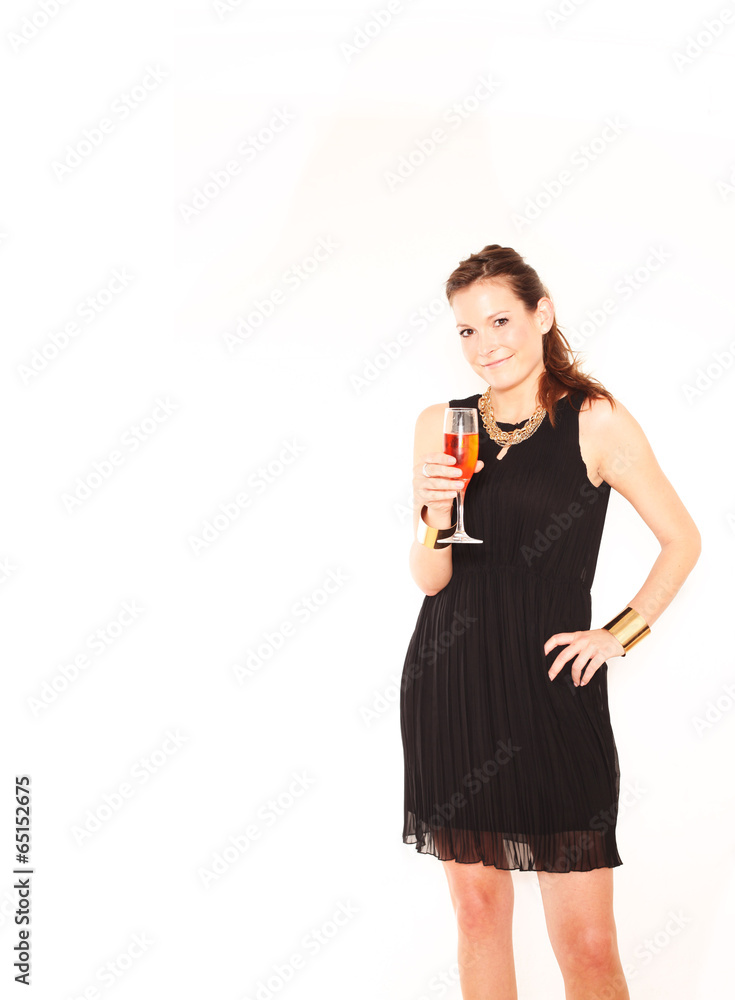 Silvester im schwarzen Kleid Silvester im schwarzen Kleid