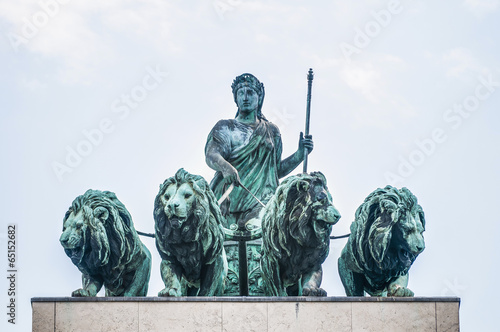 Siegestor, the triumphal arch in Munich, Germany