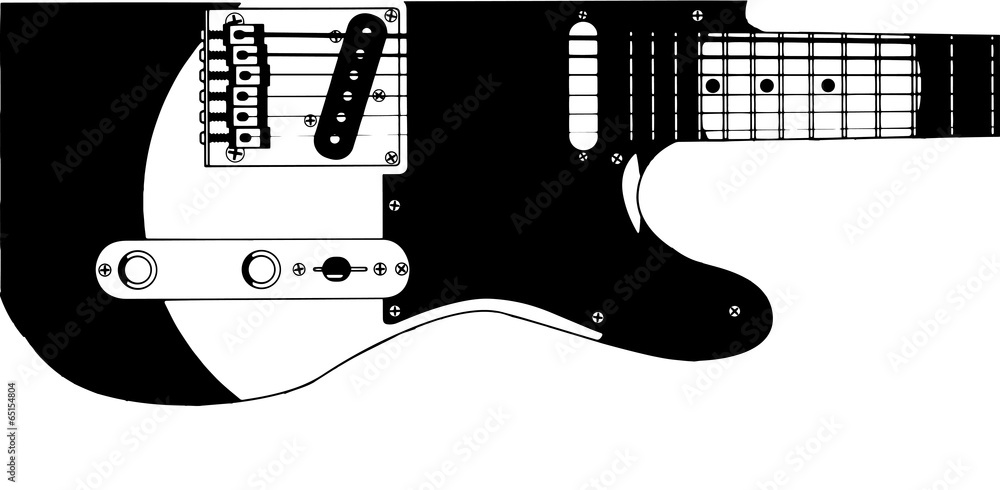 Obraz premium Electric Guitar Drawing