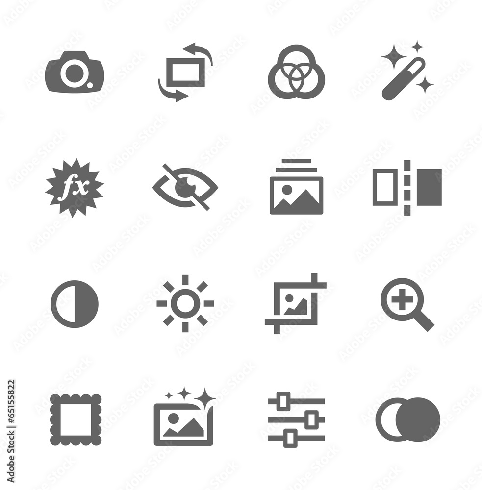 Image Editing Icons Image Editing Icons