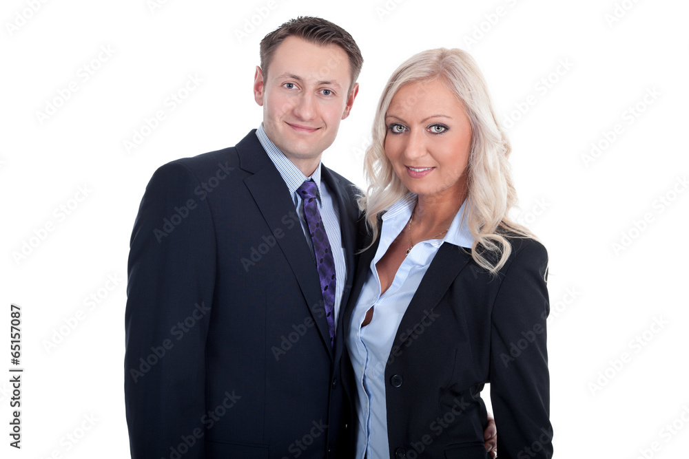Businessteam Paar lachen Porträt Businessteam Paar lachen Porträt