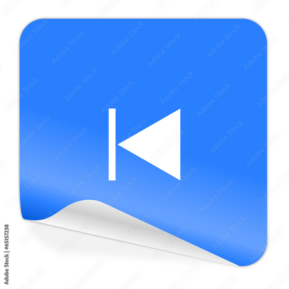 prev blue sticker icon