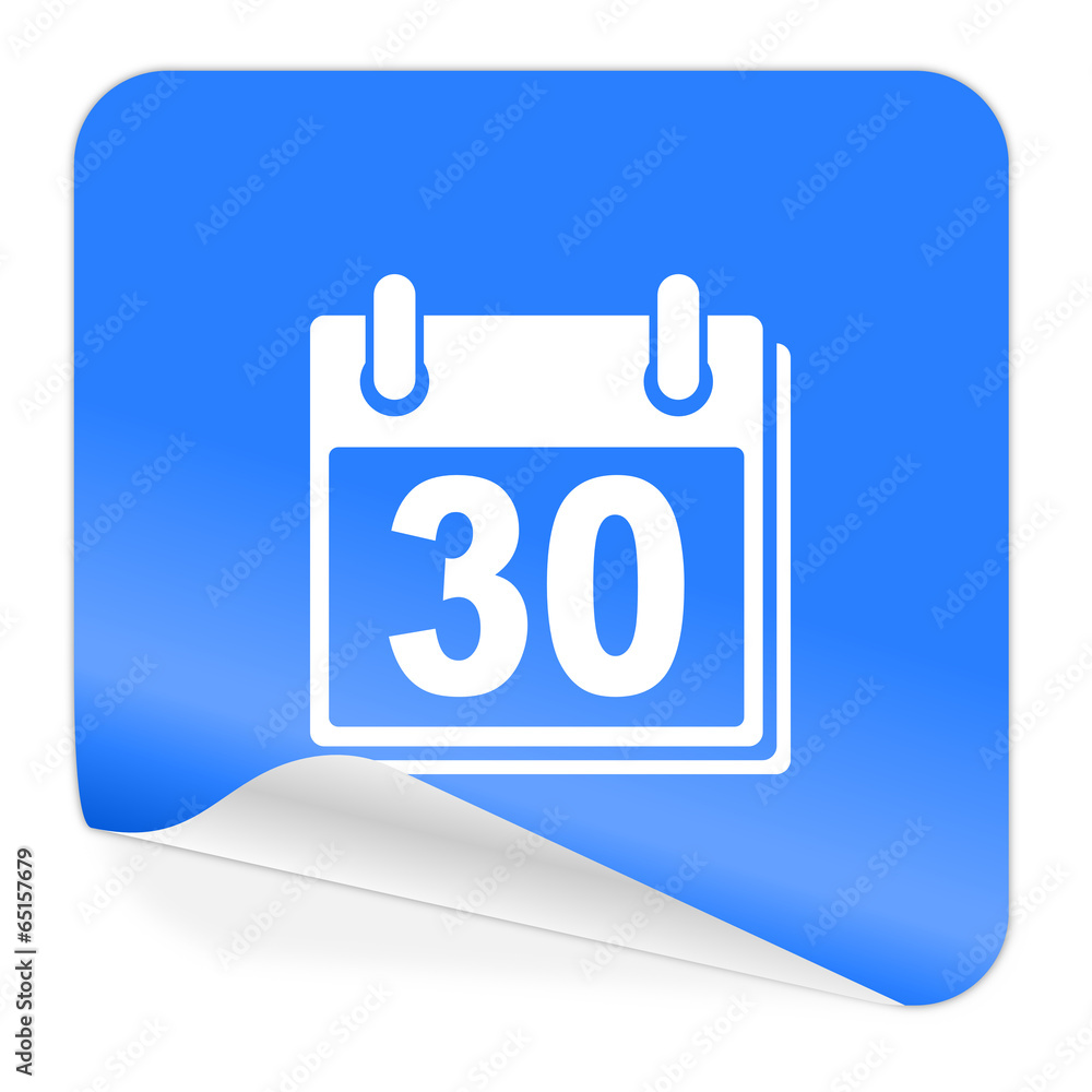 calendar blue sticker icon calendar blue sticker icon