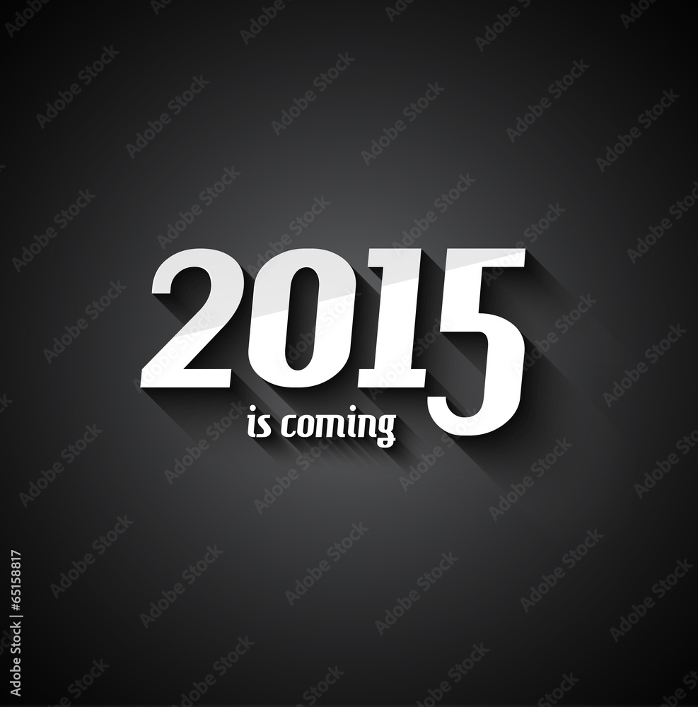 Modern Style 2015 New Year is coming background Modern Style 2015 New Year is coming background