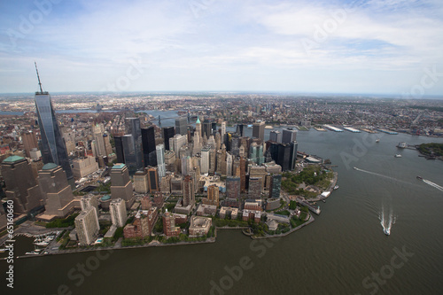 View over Manhattan from helicopter
