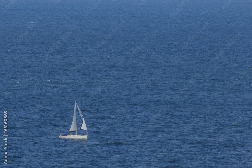 Sailboat at the sea