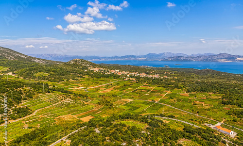 Adriatic landscape at Peljesac peninsula