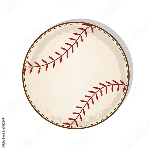 aged vintage baseball