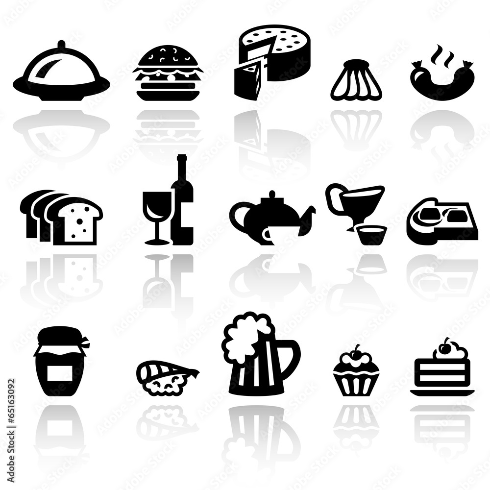 Food vector icons set . EPS10. Food vector icons set . EPS10.