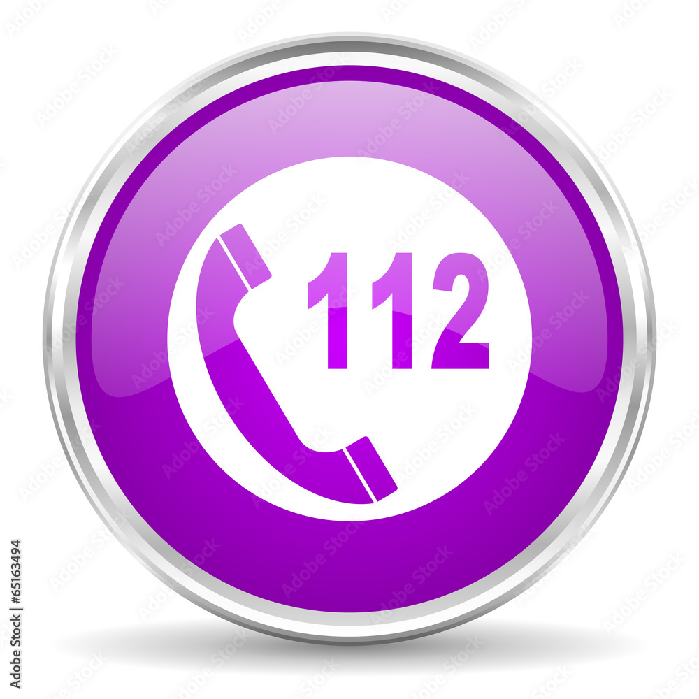 emergency call pink glossy icon emergency call pink glossy icon