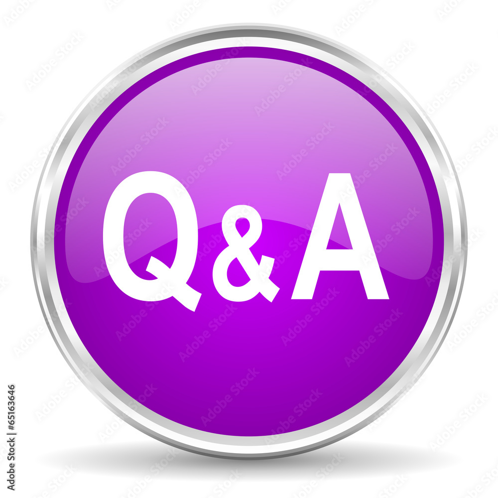 question answer pink glossy icon question answer pink glossy icon