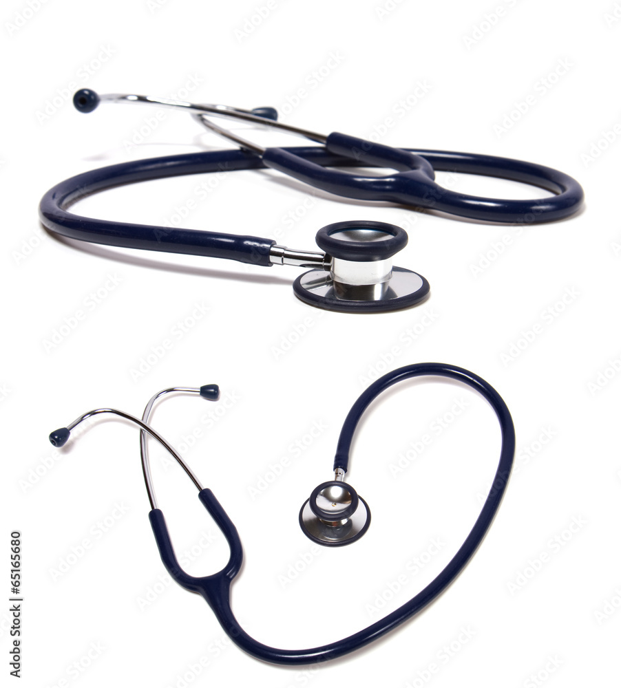 blue stethoscope isolated on white background blue stethoscope isolated on white background