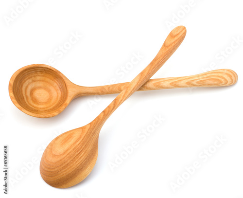 Vintage wooden spoons photo