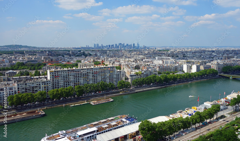 Vue aérienne de Paris en France