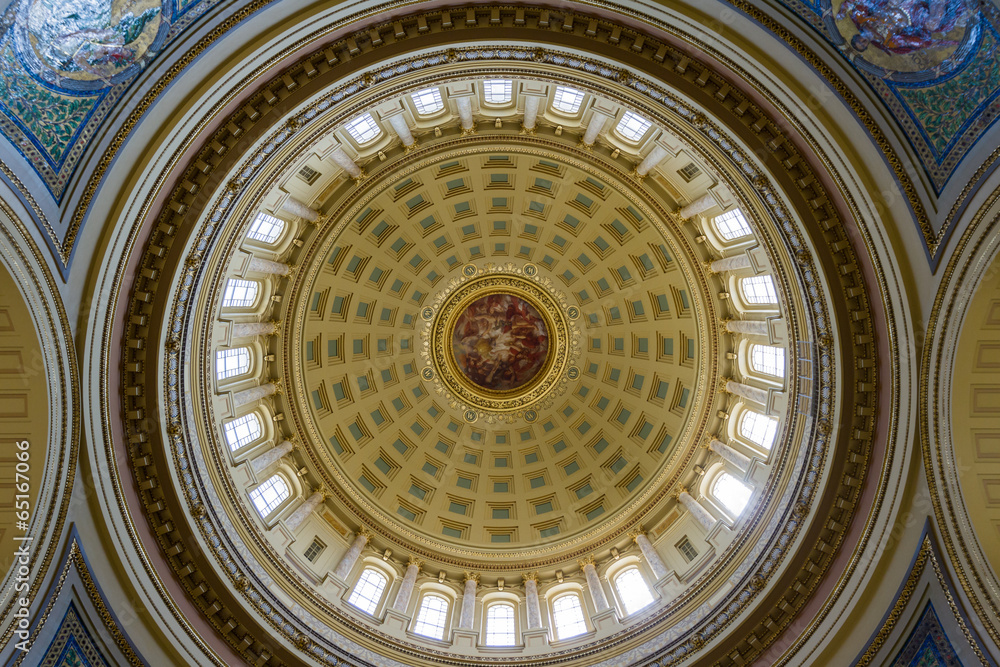 Capitol building interior in Madison, Wisconsin