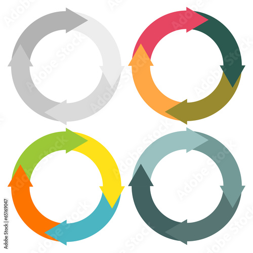 Round arrows set