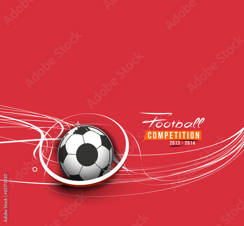 Football Event Poster Graphic Template Vector Background.