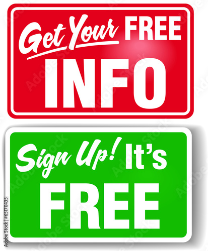 Sign up free info web store signs
