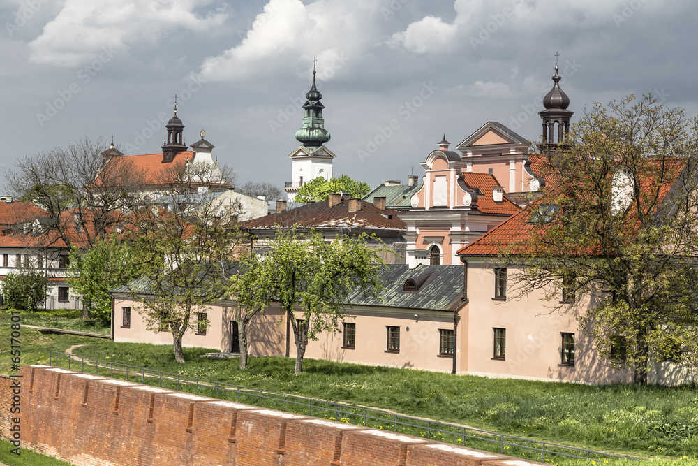Walls of the old town in Zamosc