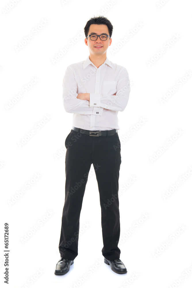 Young Asian business man isolated on white background. Young Asian business man isolated on white background.
