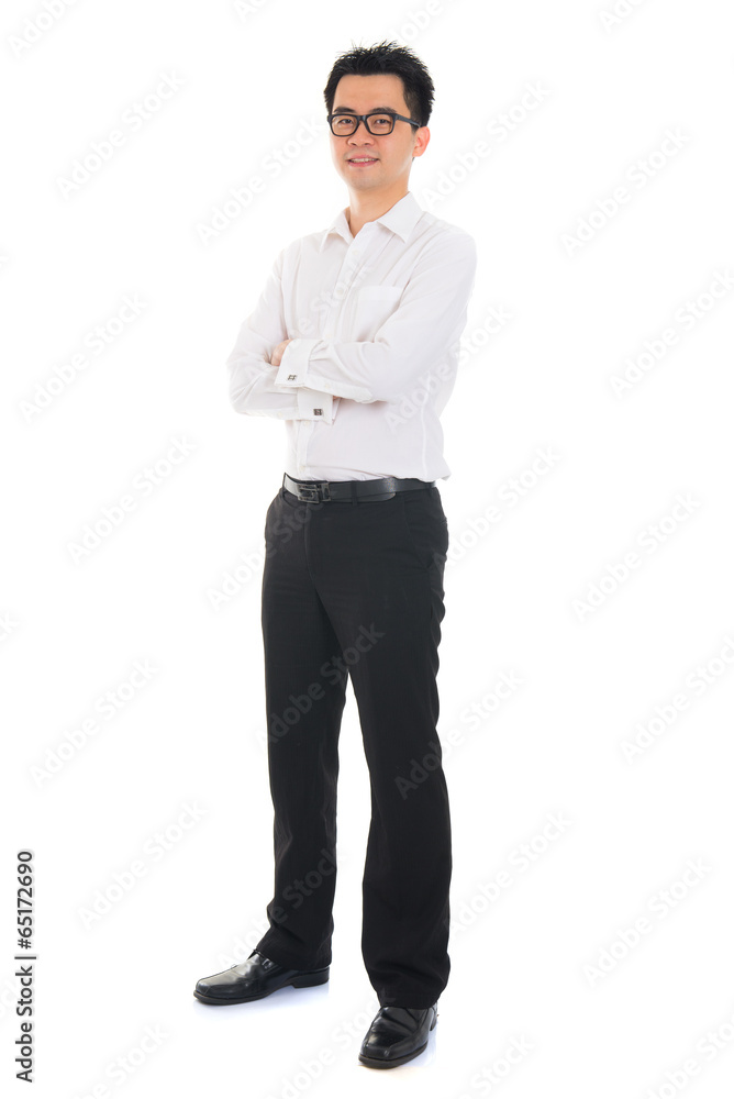 Young Asian business man isolated on white background. Young Asian business man isolated on white background.