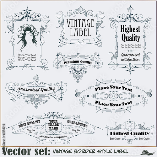 Border style labels on different topics