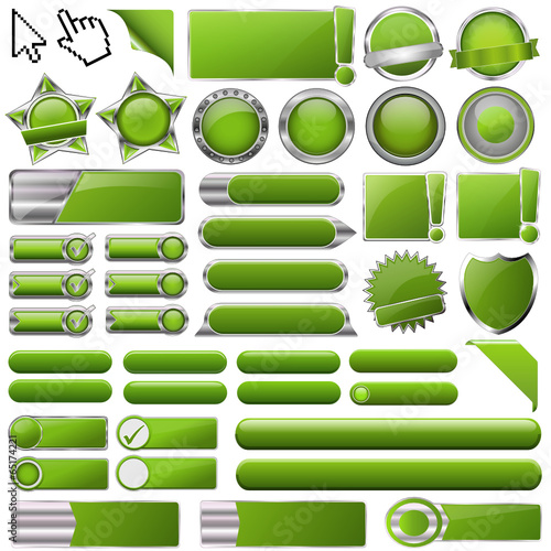 collection of buttons