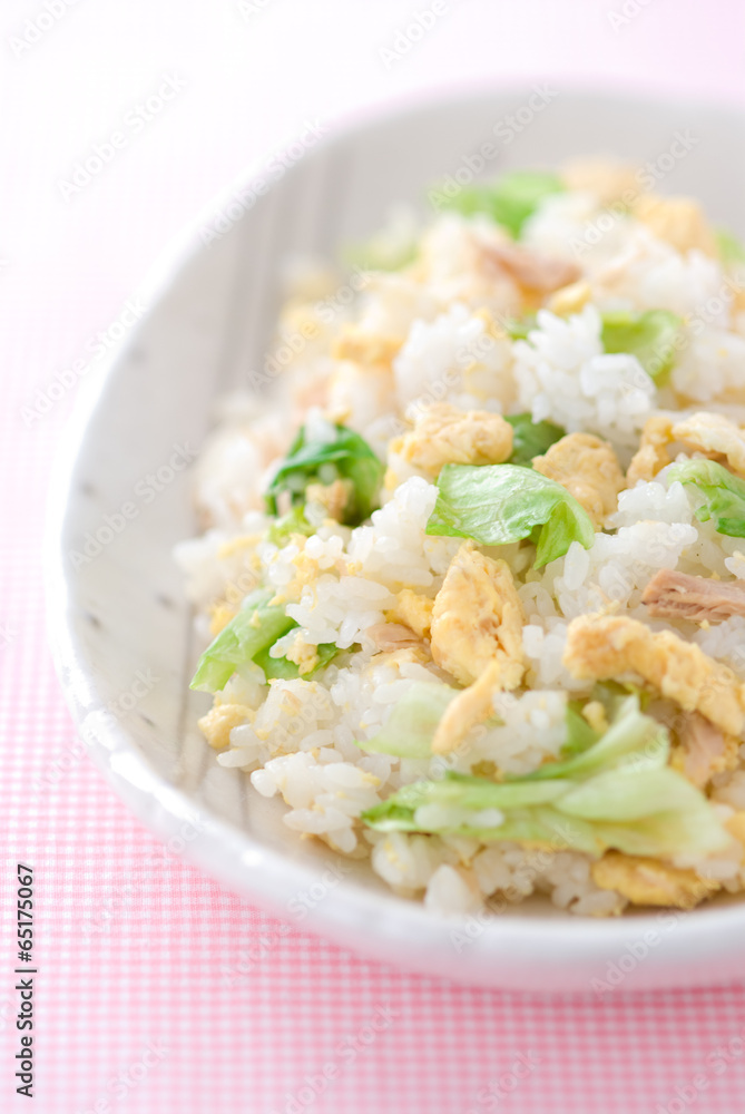 レタスと卵の炒飯　チャーハン