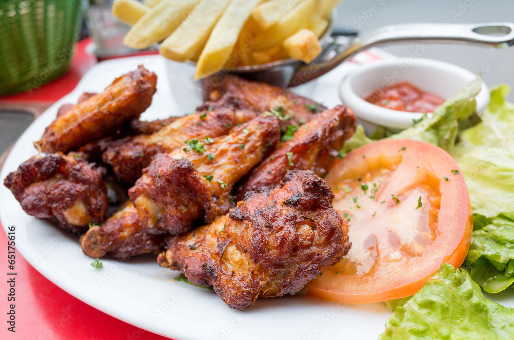 Chicken wings with sauce Chicken wings with sauce