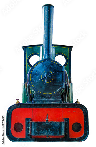 Obraz na plátne Small Vintage Steam Engine