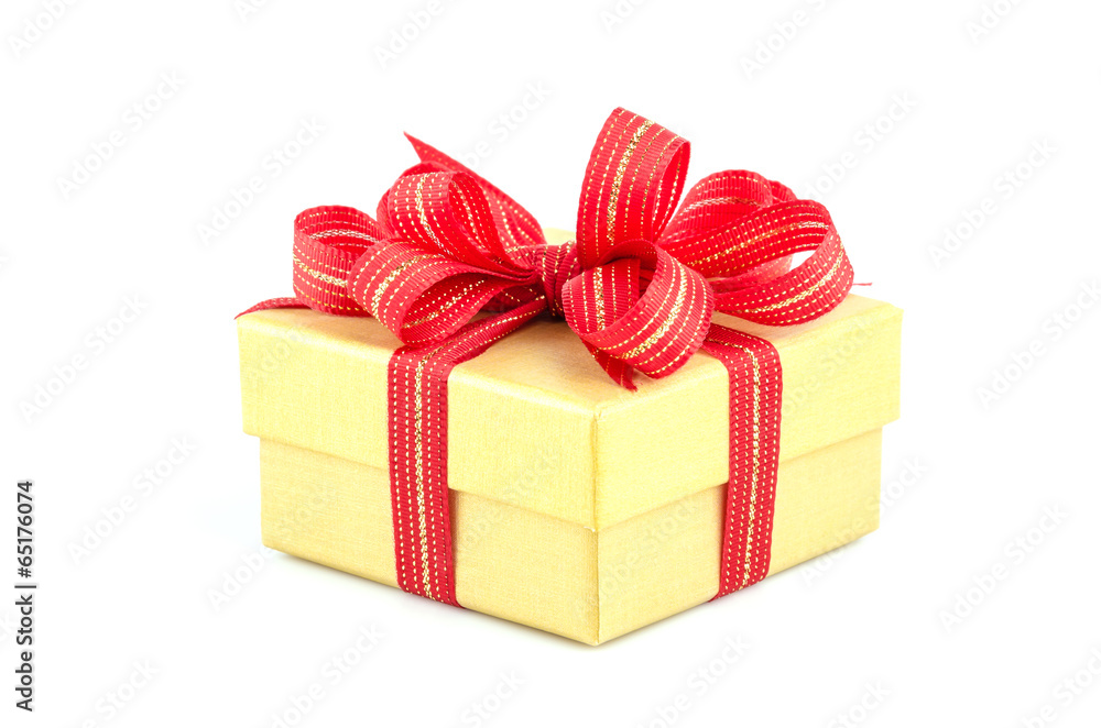 Obraz premium Gift box isolated white background