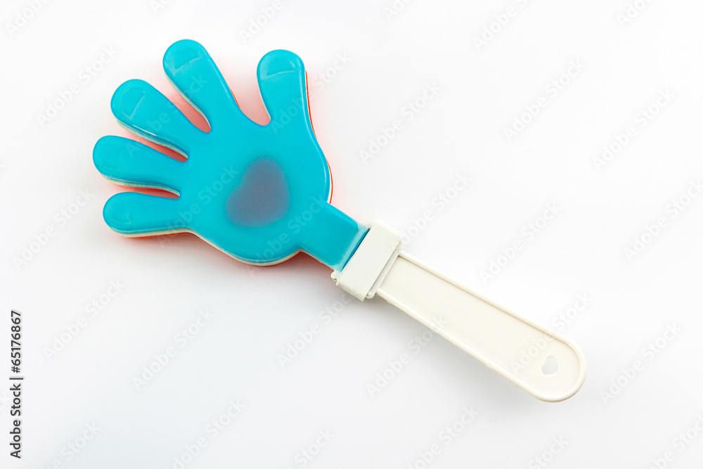 Colorful of hand clap toy, plastic toy hands. Colorful of hand clap toy, plastic toy hands.